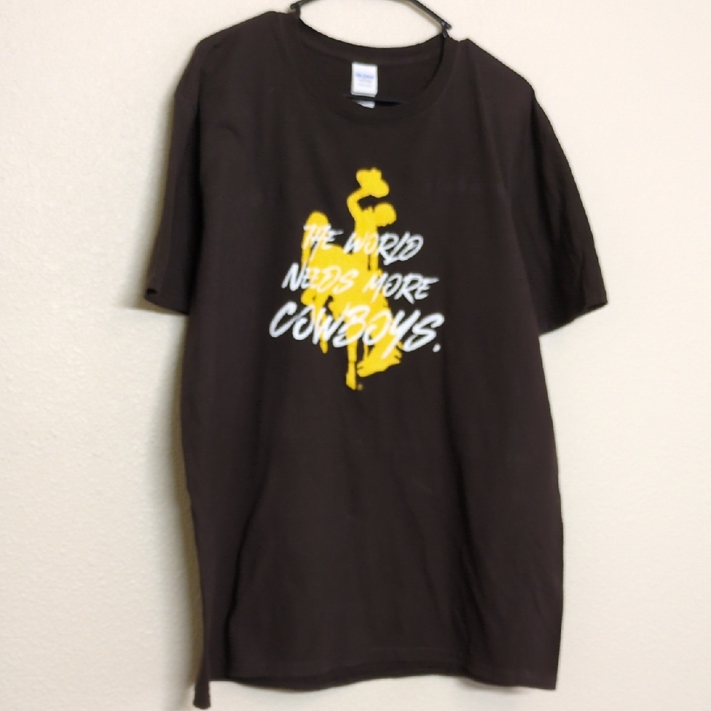 Gildan Softstyle Ring Spun Wyoming Cowboys Fan Tee Size XLT Go Cowboys!